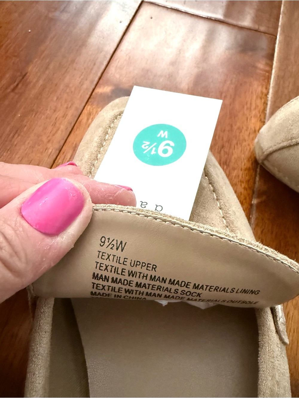 New! Women’s 9.5W wide A New Day tan taupe suede shoes NWT! - Picture 10 of 10